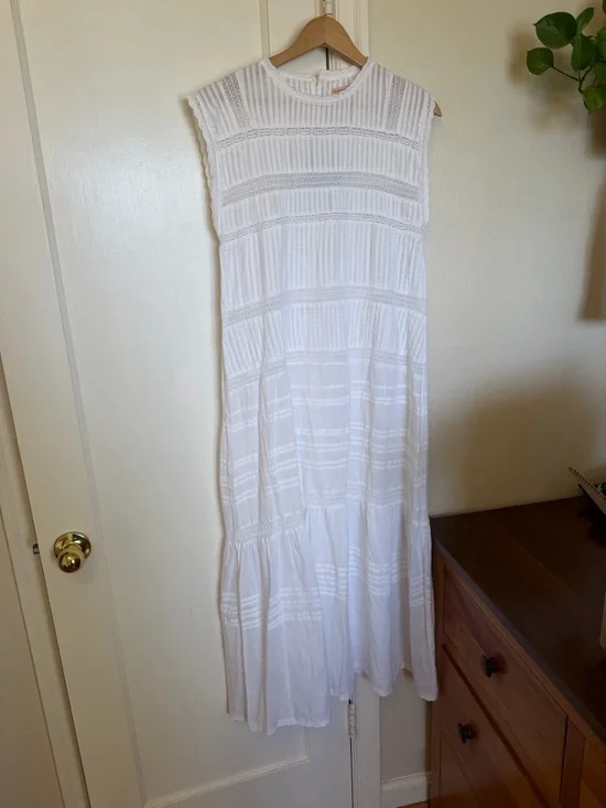 NWT Sonderhaus Margot Dress - Cotton Eyelet Heritage Maxi Dress - Picture 6 of 12